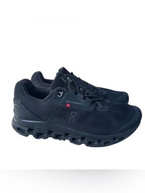 On Clouds Running Womens Cloudstratus Sneakers Size W9 Black Mesh Running Shoes